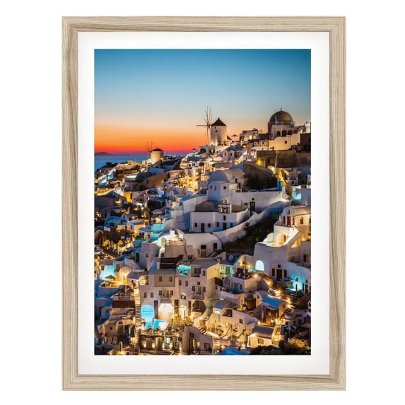 Santorini Print Oia Town Sunset Photo, Greek Islands Fine Art ...