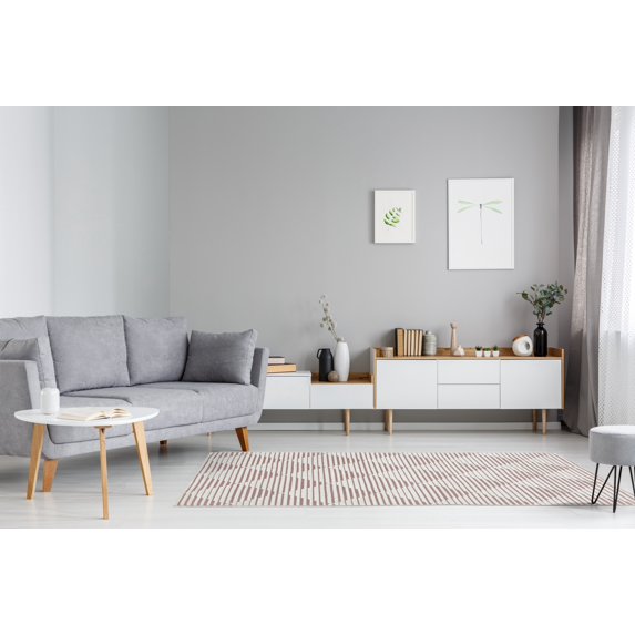 Santorini Rose Cream Argyle Modern Contemporary Area Rug Tapis Carpet For Living Room Bedroom Kitchen