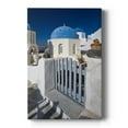 thumbnail image 1 of Santorini Sidewalk Premium Gallery Wrapped Canvas - Ready to Hang, 1 of 9