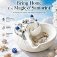 thumbnail image 1 of Santorini Style Catchall Bowl – 3D Printed Catch All Tray Organizer – Greek Island Desktop Decor – Shell Tray for Keys Coins and Jewelry (1PC), 1 of 6
