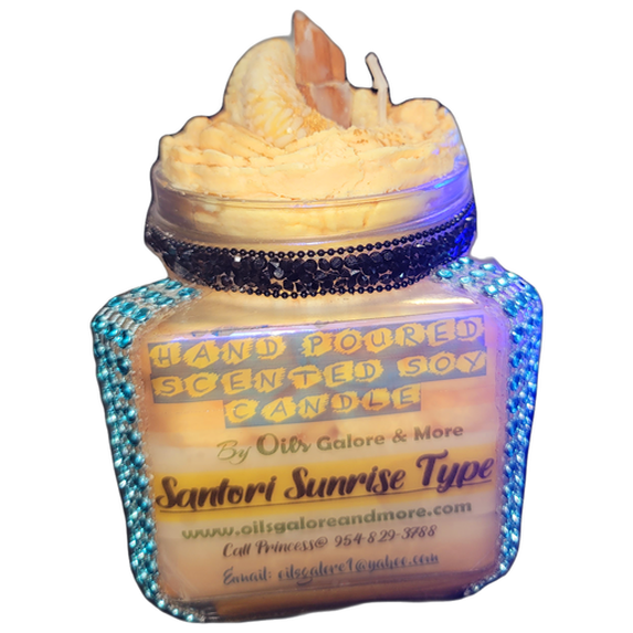Santorini Sunrise Type Scented Soy Candle