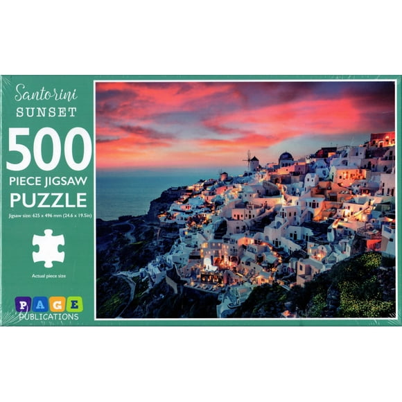 Santorini Sunset 500 Piece Puzzle