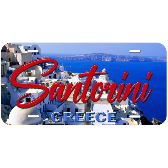 Santorini TAG02 Greece Novelty Car Auto License Plate