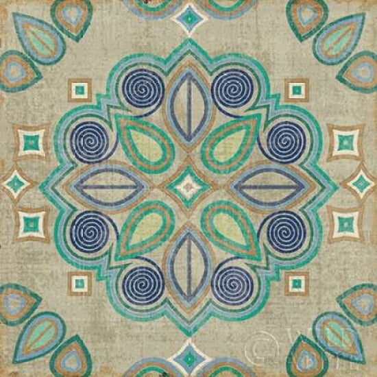 Santorini Tile III Canvas Art - Pela Studio (24 x 24)