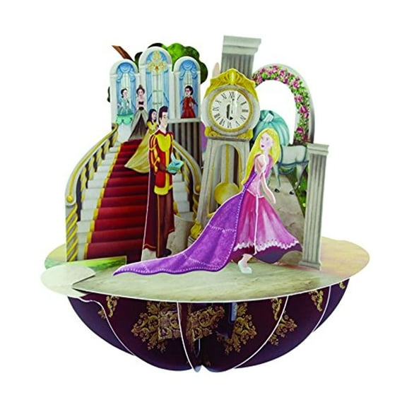 Santoro Pirouettes Snow White : Sleeping Beauty : Cinderella 3D Pop Up Blank Note Card