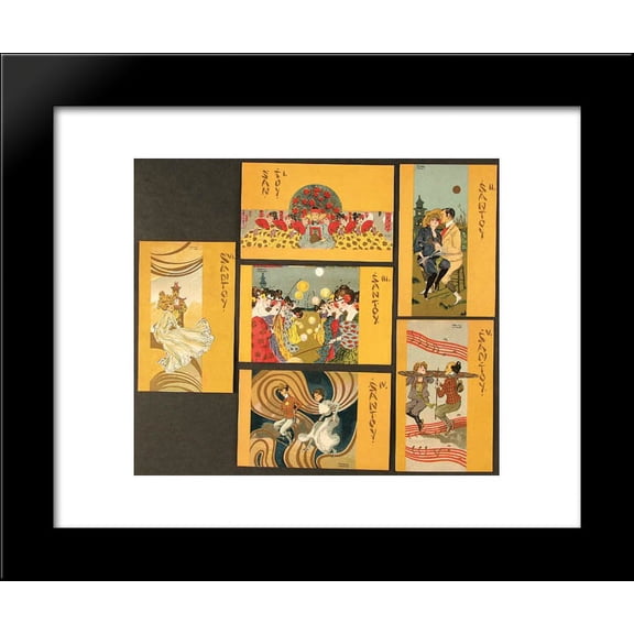 Santoy 20x24 Framed Art Print by Raphael Kirchner