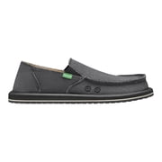 Sanuk Casual Shoes Mens Vagabond Canvas Slip On 14 Charcoal SMF1001