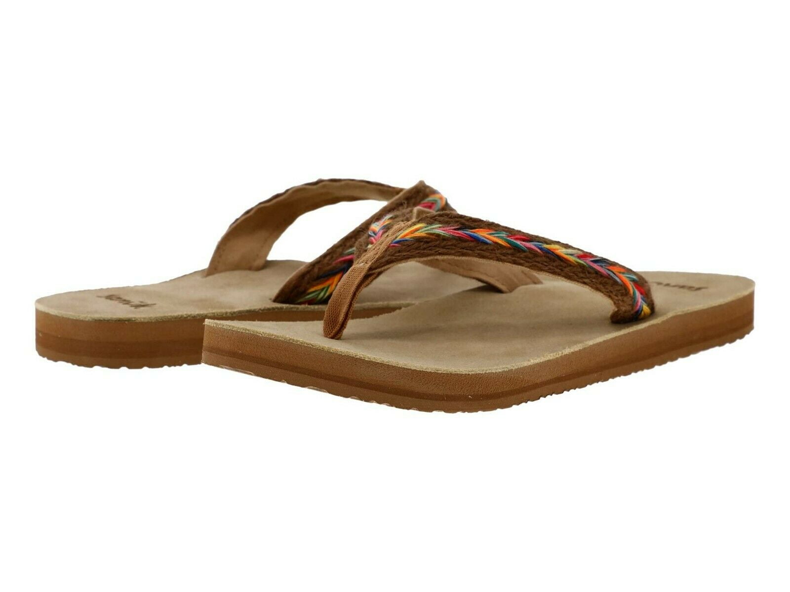 Sanuk Fraidy Hemp Women s Flip Flop Sandals 1117691 Walmart