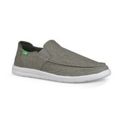 Sanuk Hi Five Grey Lightweight Slip On Breathable Cushioned Low Top Sneakers (Grey, 14)