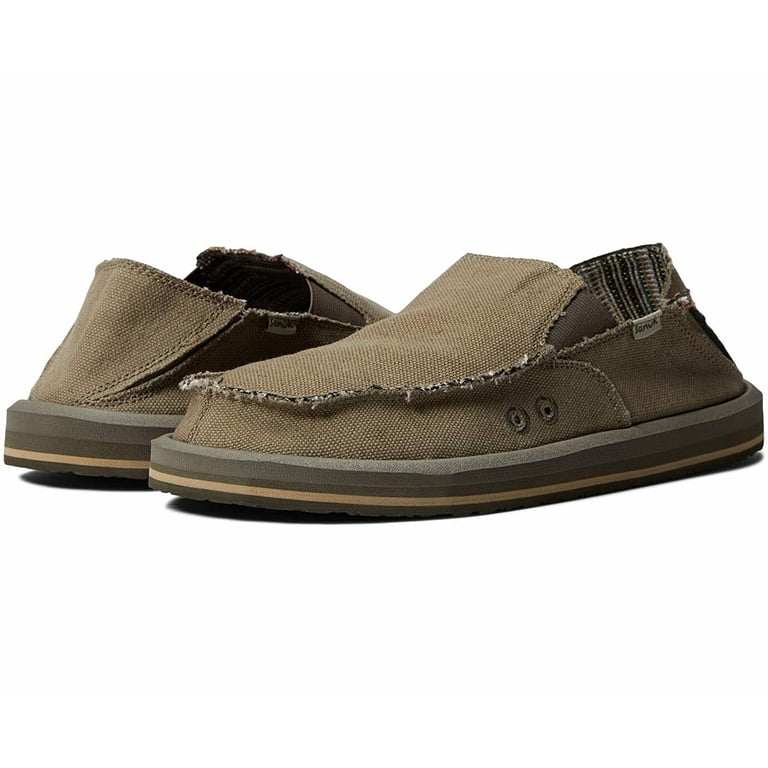 Sanuk Men\'s Vagabond ST Hemp Slip On Casual Loafer Brown Size 11 Sanuk Vagabond ST Hemp Brown Slip Ons | Zumiez main image 4