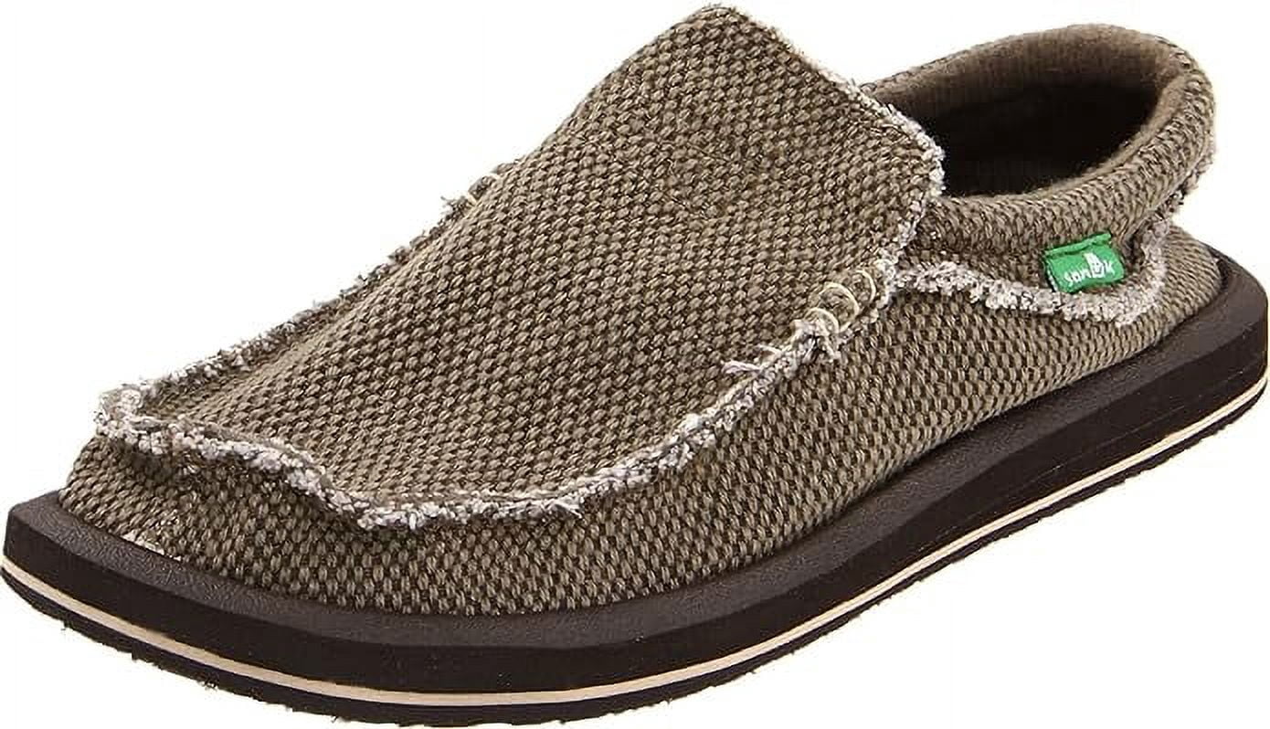 Sanuk Chiba Slip-on Loafers Men\'s 8 Shoes SMF1047 Black Grey Beach Surfer Sanuk Chiba Slip-on Loafers Men main image 3