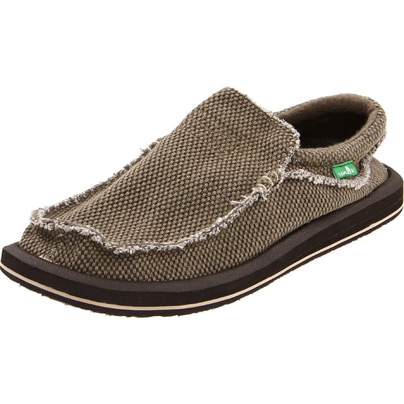 Sanuk Mens Chiba Slip On Sneaker BRN-9