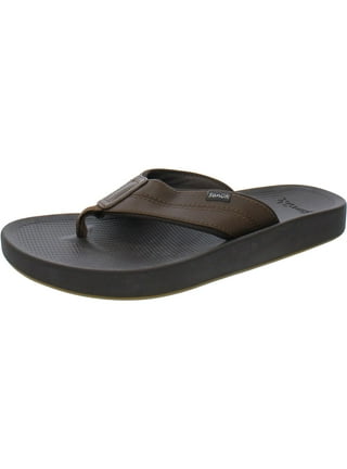 SANUK Yogi 4 Mens Flip Flops Sport Sandals Size 8 Brown Yoga Mat