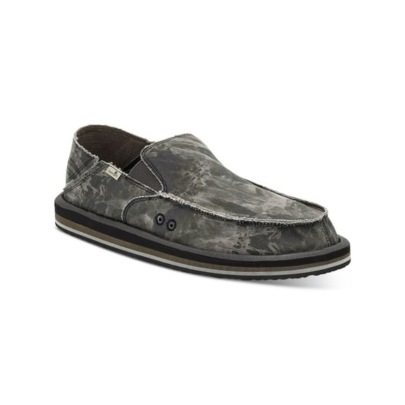 Sanuk Mens Vagabond Canvas Comfort Insole Slip-On Shoes