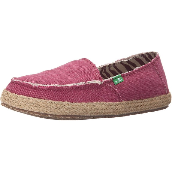 Sanuk Women's Fiona Flat, Dusty Boysenberry, 5 M US