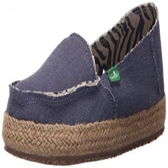 Sanuk Women's Fiona Flat, Slate Blue, 7 M US