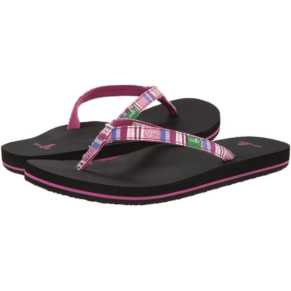 Sanuk Women's Maritime Funk Flip Flop, Berry Multi, 5 M US