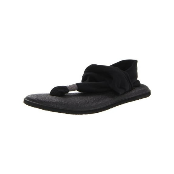 Sanuk Women's Yoga Sling Black Sandal - 9M
