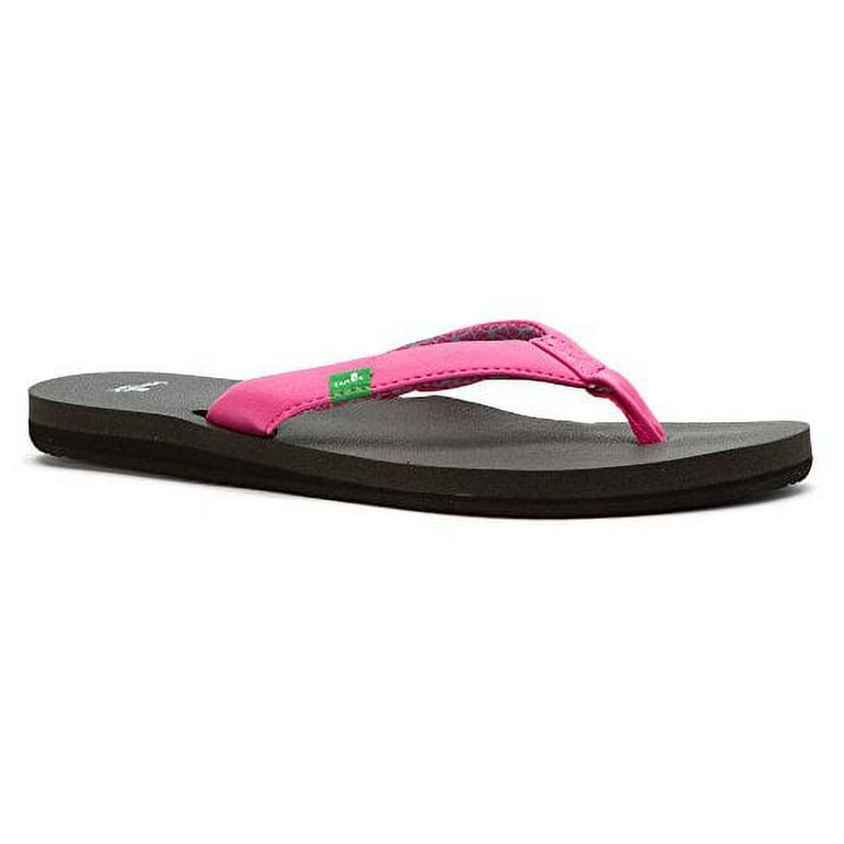 Sanuk Womens Yoga Zen Sandal/Flip Flops/Slipper Footwear Size 05 Fuchsia 