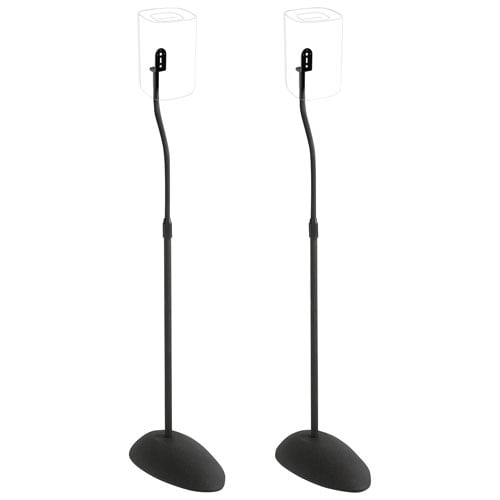 Sanus Adjustable Speaker Stand, Height Adjustable, Universal Compatibility, Black (HTB3B-03)