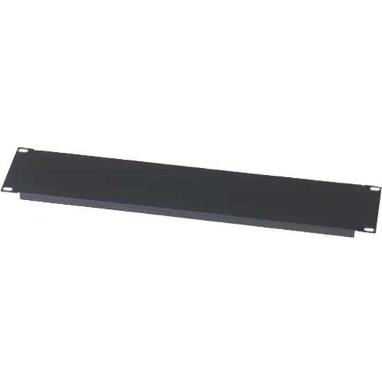 Sanus CASBP2-B1 2U Steel Flat Blanking Panel for Audio Video Racks - Black