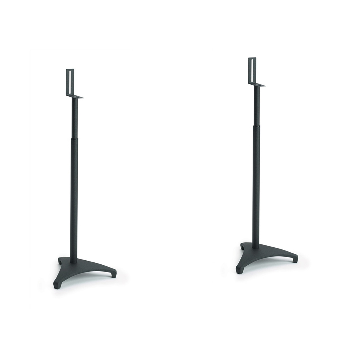 Sanus Euro Series Adjustable Speaker Stand for Satellite Speakers, Height Adjustable 26-42", Sold as Pair, Black - image 1 of 8