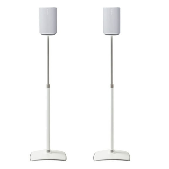 Sanus Height-Adjustable Speaker Stands for Sonos Era 100 - Pair (White)