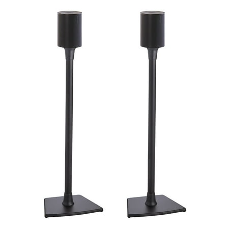 Sanus - Wireless Speaker Stands for Sonos Era 100 (Pair) - Black