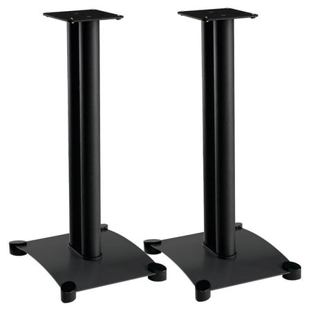 Sanus - Foundations Steel Series Bookshelf Speaker Stand (Pair) - Black
