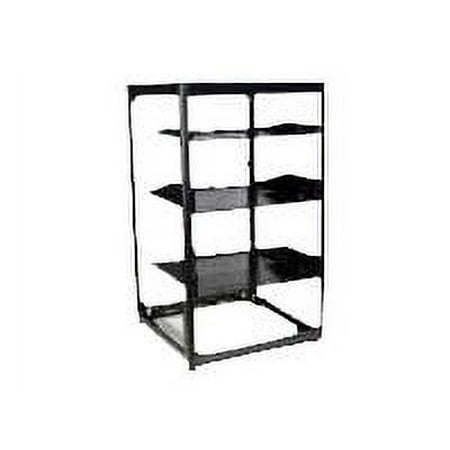 Sanus - 35" Tall AV Rack 15U Stackable Skeleton Rack - Black