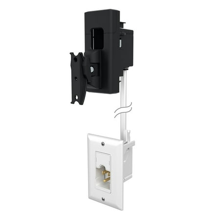 SANUS Tilt & Swivel Speaker Wall Mount & Power Kit - Black
