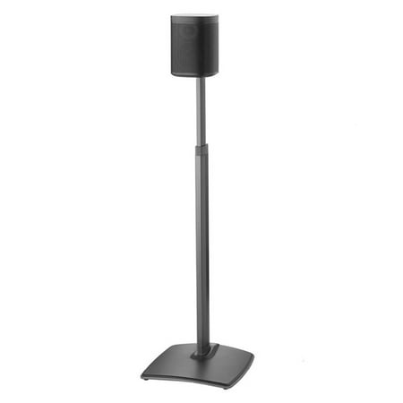 Sanus - Adjustable Height Speaker Stand for Sonos One, PLAY:1 and PLAY:3 Speakers - Black