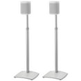 thumbnail image 1 of SANUS Adjustable Height Wireless Speaker Stands Designed for SONOS ONE, ONE SL, Play:1, and Play:3 - Tool-Free Height Adjust Up to 16" with Built in Cable Management - Single White, 1 of 8