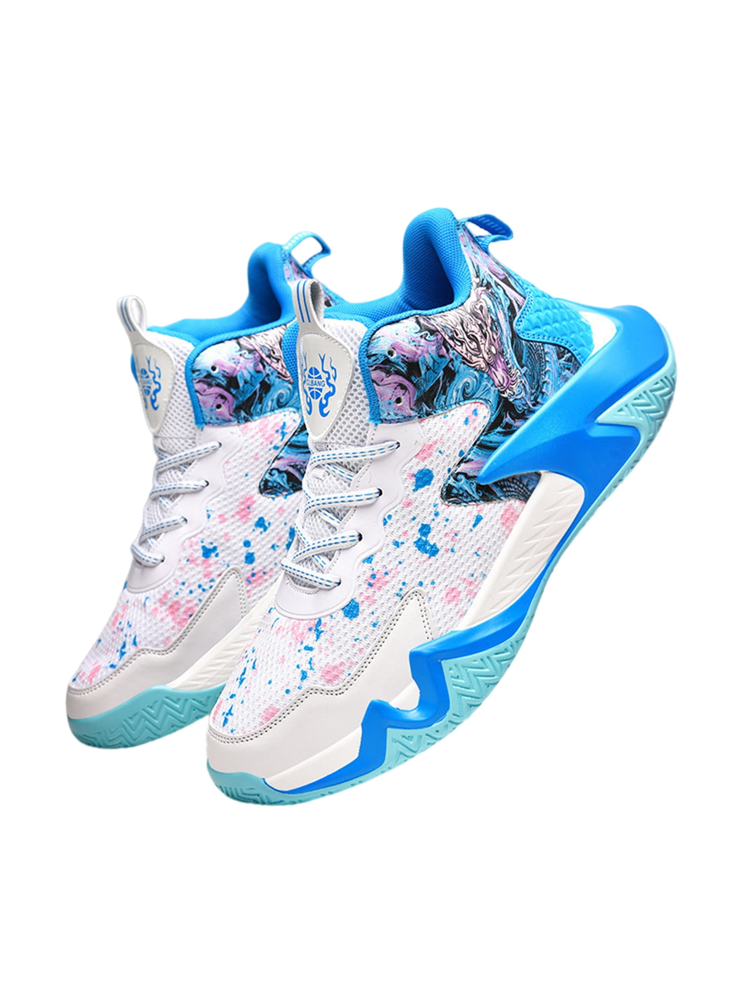 Sanviglor Big Kids Basketball Shoes Sport Running Shoe LaceUp Sneakers