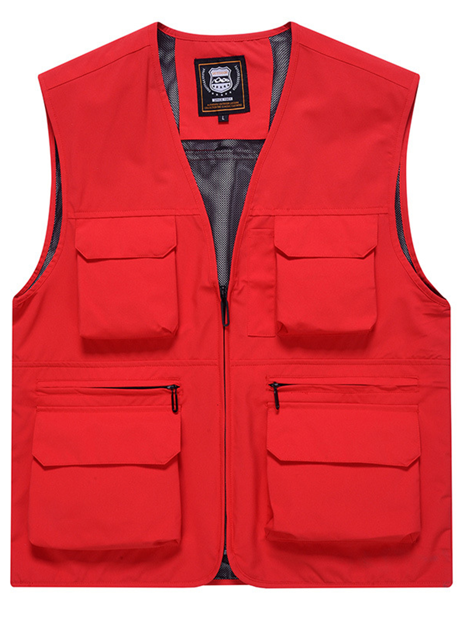 Sanviglor Men Vests Jacket Sleeveless Cargo Vest With MultiPockets