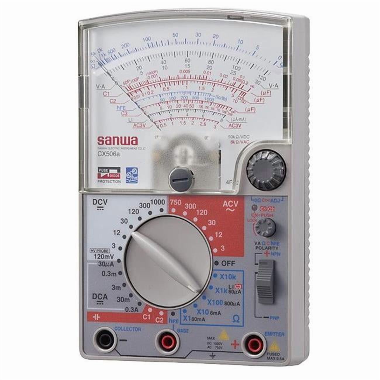 Sanwa CX506a  Analog Multimeter with Capacitance Measurement and Built-in Transistor Oscillator