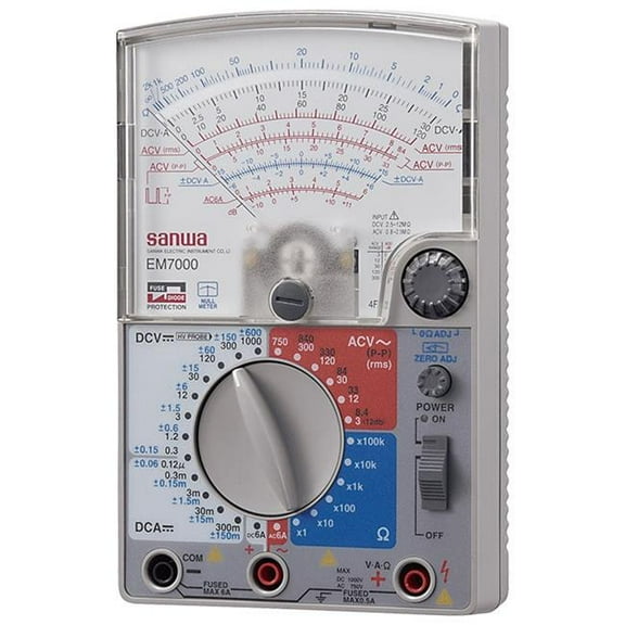 Sanwa EM7000 Analog Multimeter - High Sensitivity FET for Measurement of Lower Capacitance