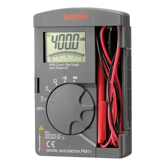 Sanwa Pocket Digital Multimeter PM11 with 4000 Count Display