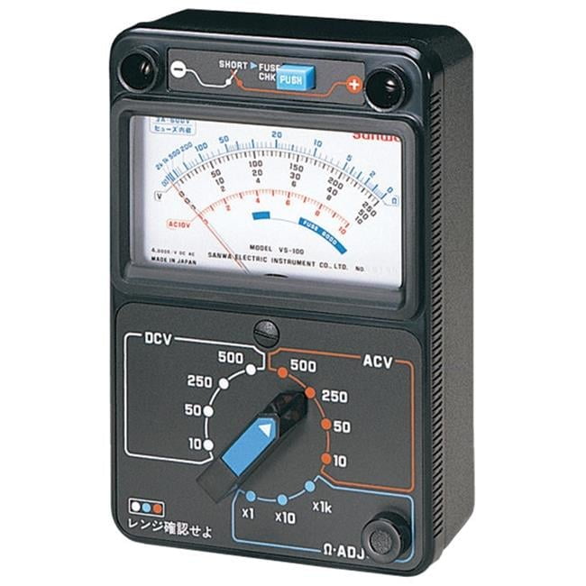 Sanwa VS-100 Analog Multimeter with Current-Limiting Fuse