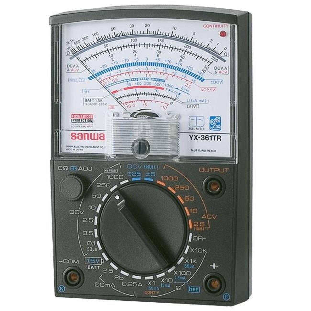Sanwa YX361TR Analog Multimeter with Variety of Measurement Functions
