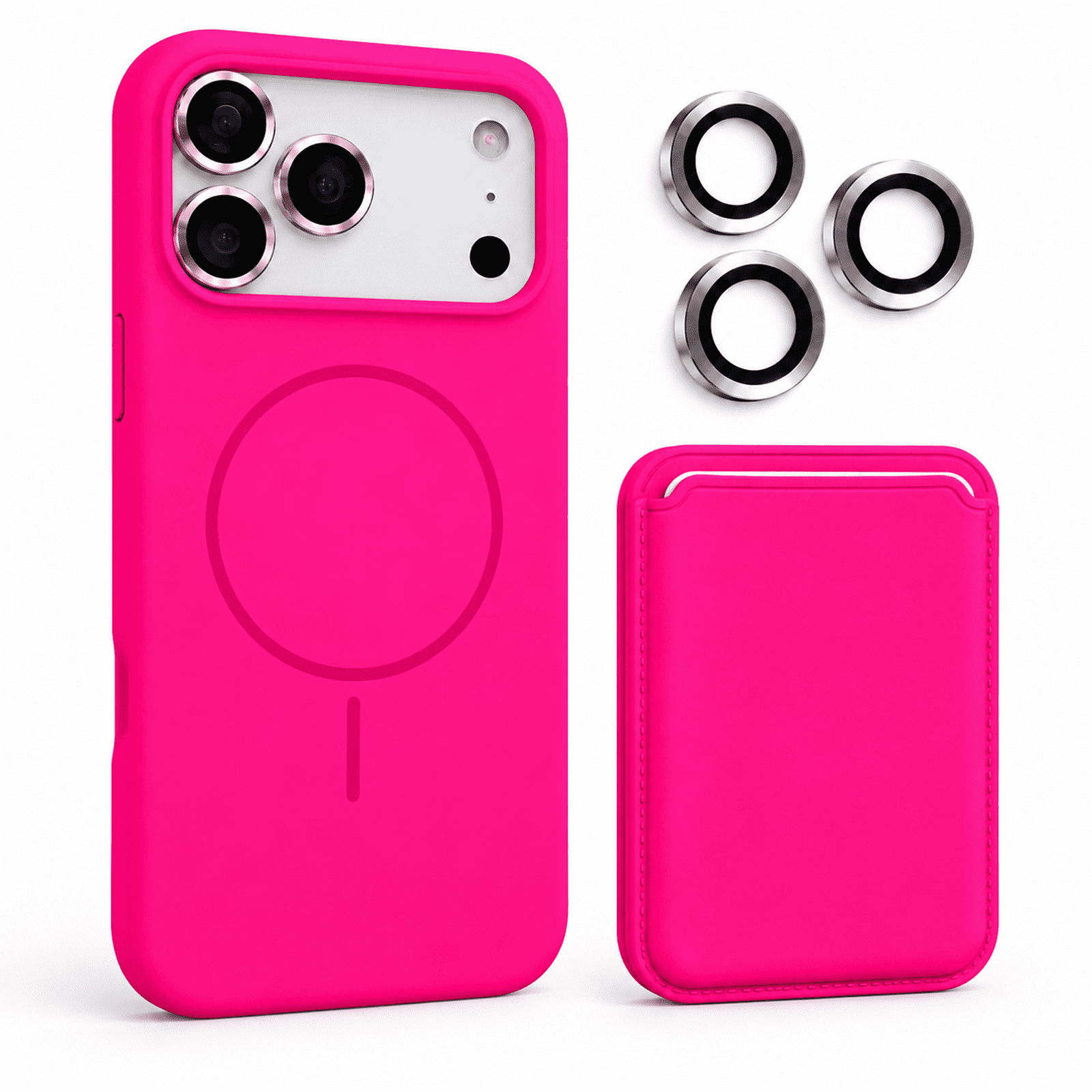 Sanwo Magnetic Silicone Wallet Cell Phone Case with Detachable Card ...