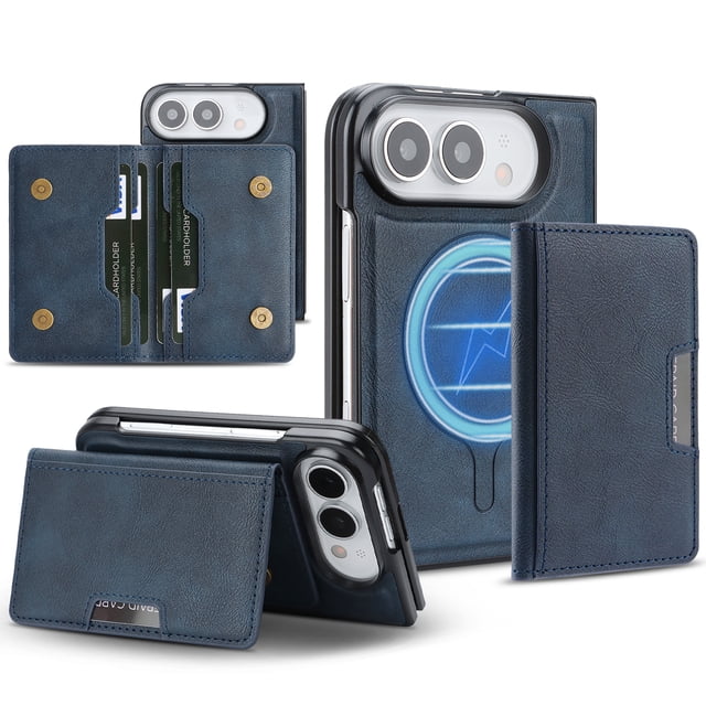 Sanwo for Apple iPhone Duo Case with Detachable Magnetic Wallet, 5 Card ...