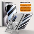 thumbnail image 1 of Sanwo for Samsung Galaxy Z Fold8 Case, Hard PC Magnetic Shockproof Case with Ring Holder Kickstand and Built-in Screen Protector,E, 1 of 5