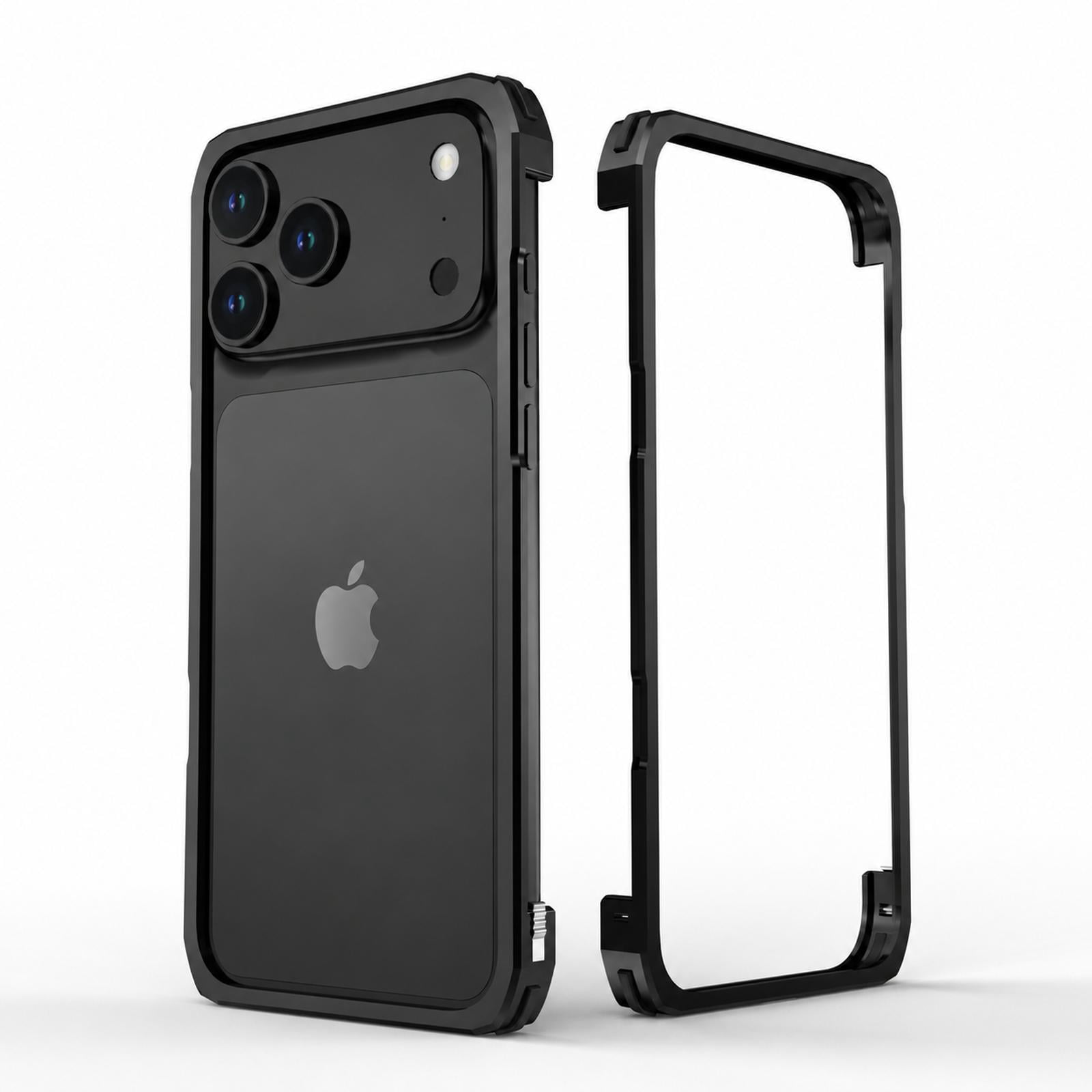 Sanwo for iPhone 18 Pro Bumper Case, Anodized Aluminum Metal Frame Slim ...