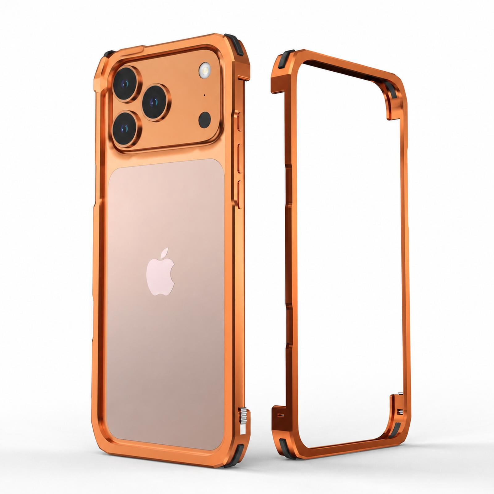 Sanwo for iPhone 18 Pro Bumper Case, Anodized Aluminum Metal Frame Slim ...