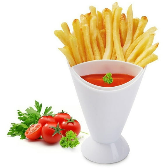 Sanwood French Fries Shelf Holder Assorted Sauce Chips Snack Cone Dip Cup Tableware,Kitchen Tool
