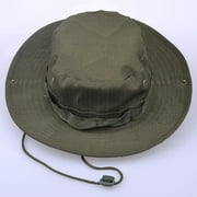 Sanwood Unisex Hat Green,Unisex Woodland Fishing Hiking Travel Military Sun-proof Camo Boonie Hat Cap