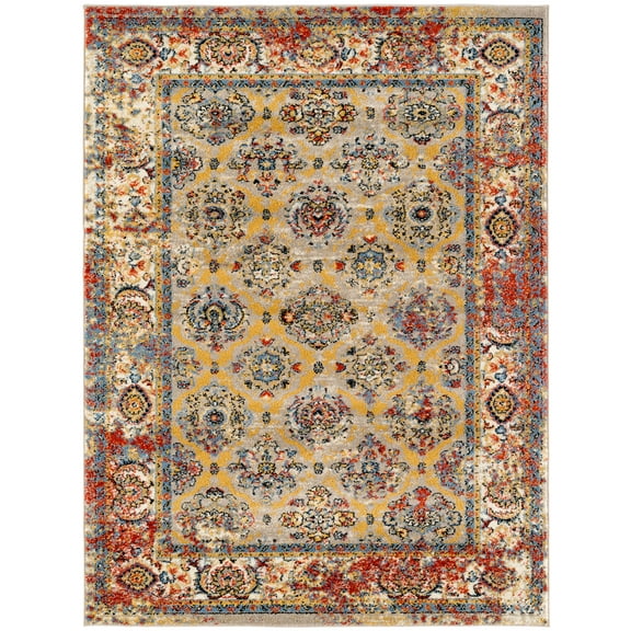 Sanya 8 Beige Power-Loomed Area Rug 7'9"x9'9"