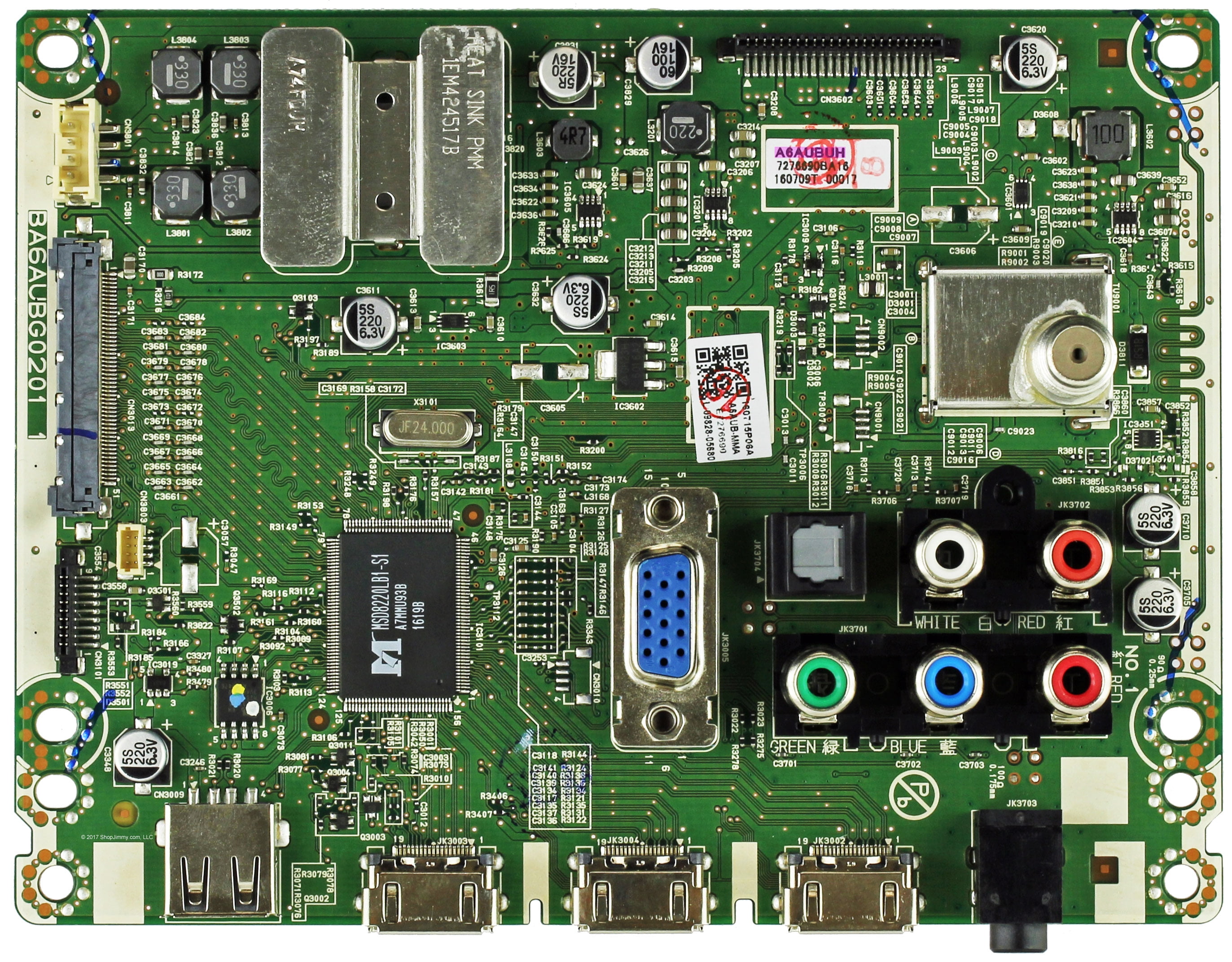 Sanyo A6AUBMMA001 Main Board for FW50D36F (DS1 Serial)