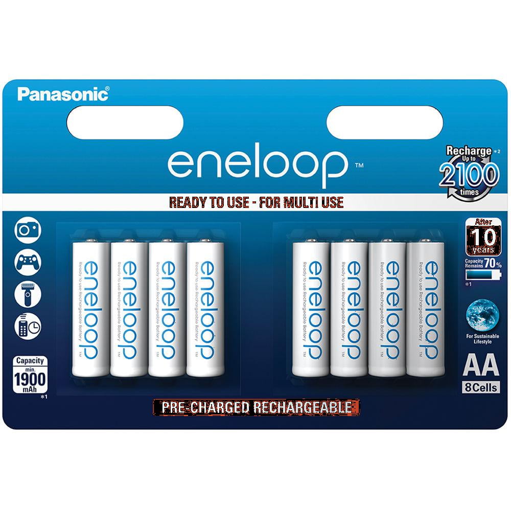 Panasonic® BK-3MCCA4BA - eneloop™ AA 1.2 V Ni-MH 2100 Cycle Pre-Charged  Rechargable Batteries (4 Pieces) 